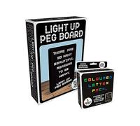 simpa Light Up Peg Board + 200PC Coloured Letter Pack in Black simpa Black