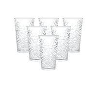 simpa Lucente Hammer Patten Water Dinking Glasses 335ml Set of 6