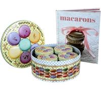 Simpa Macarons Baking Set: 5Pc Decorative Macaron Cake Tin Set And Macaron Recipe Book