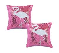 simpa Magic Flip Reveal Sequin Plush Cushions - Pink Flamingo simpa Pink