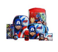Captain America 7PC Back to School Bundle simpa Multi One Size
