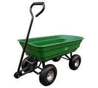 Simpa Multi-Purpose Green All Terrain Tipping Barrow Cart With Pneumatic Tyres