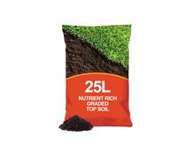 simpa Multi Purpose Nutrients Enriched Graded Top Soil - 25L in Dark Brown simpa Dark Brown