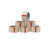 simpa Packaging Tape Heavy-Duty Strong Adhesive Secure Sticky Tape Pack of 6 Rolls - Clear 66m x 48mm