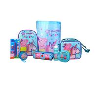 Simpa Peppa Pig Unicorn 8Pc Back To School Bundle With Insulated Lunch Bag.
