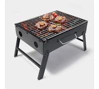 simpa Portable Compact Charcoal BBQ Barbeque Grill 35cm (L) x 27cm (W) x 23cm (H)