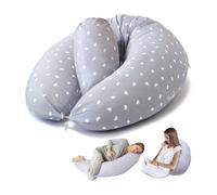 Simpa Pregnancy Pillow With Grey Heart Design Cover. 100% Polyster Filling Material.