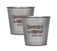Simpa S'amuser En Chemin Vintage Style Planters - Set Of 2