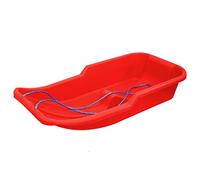 simpa Snow Hawk Plastic Snow Sledge Toboggan - Heavy Duty Winter Snow Sled - Blaze Red - Robust Design for Snow Fun