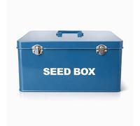 simpa Vintage Style Seed Packet Storage Box in Blue simpa Blue
