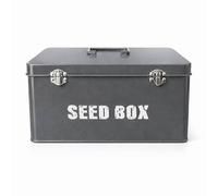simpa Vintage Style Seed Packet Storage Box in Grey simpa Grey