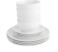 simpa White Porcelain Dinnerware Set | Size: 18 Pack simpa White 18 Pack