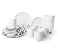 simpa White Porcelain Dinnerware Set | Size: 24 Pack simpa White 24 Pack