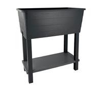 Simpa Xl Double-Tiered Raised Bed Plastic Trough Planter