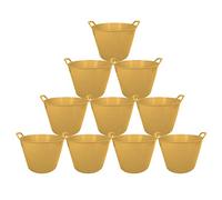 Simpahome Flexi Tub - 42L Yellow Multi-Purpose Recycled Polyethylene Bucket