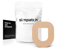 SIMPATCH - OmniPod Adhesive Patch (25-Pack) - Waterproof Adhesive, CGM Tape - Multiple Color Options (Biege)