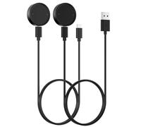 Simpeak 2Pcs Charger Cable Compatible with Amazfit Active 2/ Bip 6/GTR 4/3 Pro/3/ GTS 4/3, 100cm USB+Type C Charging Cable Replacement for Amazfit GTR 4/3 Pro/3/ GTS 4/3, Black