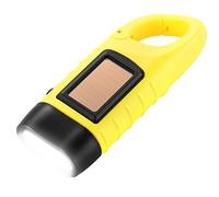 Simpeak Emergency Flashlight - Hand Crank LED, Solar Powered Dynamo Carabiner Energy Rechargeable for Camping, Climbing, Hiking