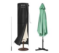 SIMPHAUS Garden Parasol Covers Waterproof Outdoor Umbrella Cover with Rod | Parasol Cover for Ø 3 to 3.5 m Sunshade Umbrellas,Tilting Parasol, Garden Sun Brolly, Anti-UV 420D Oxford Fabric 240x60/60cm