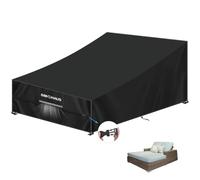 SIMPHAUS Outdoor Garden Sunbed Covers Double Sun Lounger Covers Waterproof