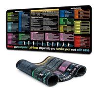 Simpkeely Excel Word Shortcut Key Mouse Pad - Large Waterproof Gaming Non-Slip Vibrant Multi-Functional Design with Excel, Word & Computer Shortcuts Mouse Mat - Perfect for Office - 80 x 30cm