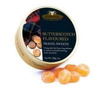 Simpkins Travel Sweets Butterscotch Drops - 200g Tin (Pack of 2)