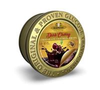 Simpkins Chocolate Centred Dark Cherry Drops 175g Gold Embossed Tin