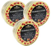 Simpkins Rhubarb and Custard Drops Travel Tin 200g - The Original Travel Tin Manufacturer - All Natural Colours and Flavours - Vegetarian and Vegan Friendly - Gluten and Dairy Free