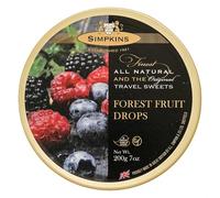 Simpkins Travel Sweets - Forest Fruits 200g - Pack of 3 Tins