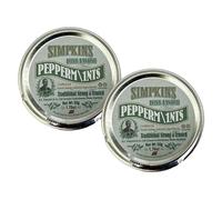Simpkins Long Lasting Traditional Strong Peppermints 50g Pocket Tin PACK OF 2