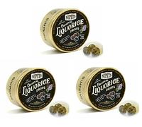 Simpkins Nipits Original Liquorice Travel Sweets Drops 175g Tin - 3 pack