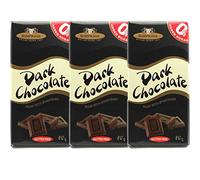 Simpkins No Added Sugar Dark Chocolate Bar 75g (Pack of 3)