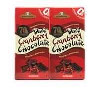 Simpkins No Added Sugar Dark Cranberry Chocolate Bar 75g