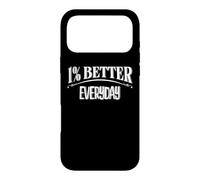 simple 1% percent better everyday motivational mindset quote Case for iPhone 17 Pro Max