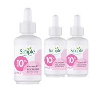 Simple 10% Niacinamide Serum 3 Pack, 30ml Each, Vitamin B3 Booster Brightening Face Serum, Helps Reduce Blemishes and Uneven Tone, Smooths Skin Texture and Restores Radiance