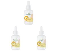 Simple 10% Vitamin C + E + F* Booster Serum Serum Skin Care Product Suitable for all Skin Types for Youthful, Glowing Skin 30 ml (Pack of 3)