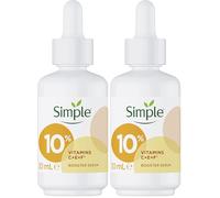 Simple 10% Vitamin C + E + F* serum Booster Serum skin care product suitable for all skin types for youthful, glowing skin 30 ml (Pack of 2)
