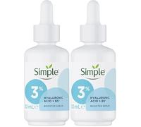 Simple 3% Hyaluronic Acid + B5* serum Booster Serum skin care product suitable for all skin types for hydrated, softer skin 30 ml (Pack of 2)
