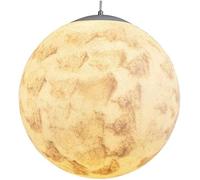 Simple 3D Printing Moon Light Chaner Elegant Resin Global Ball Modern Ceiling Pendant Lamp Shade Single Head E27 Kitchen Island Bedroom Hanging Light,Charming Lighting