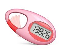 Simple 3D Step Counter, Walking Pedometer, Steps Tracker with Neck Lanyard/Carabiner for Men Women Teens Adults Seniors (Pink1)