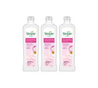 Simple 3X Kind To Skin Nourishing 'bath Soak' W/ Chamomile Oil Sensitive Skin, 1L In Pink Pink One Size