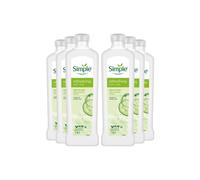 6x Simple Kind to Skin Refreshing Bath Soak Cucumber Extract Sensitive Skin, 1L
