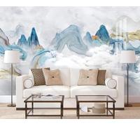 Simple Abstract Three Dimensional Mountain Peaks Creative 3D Wallpaper Premium Textured Silk Study Dining Living Room Bedroom Sofa TV Wall Easy Install-350cm×256cm