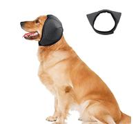 Simple Adjustable Dog Ear Muffs - Shockproof Ear Muffs for Grooming, Noise and Hematoma Relief | Soothing Pet Emotions, Bi-Ear Headband Design (Grey, M)