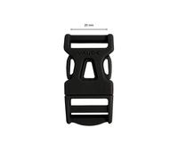 Simple adjustable loop VAUDE 20 mm Noir TU