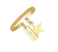 Simple Adjustable Opening Rings Star Theme Geometric Star Alloy Texture Suitable for Wedding and Parties Wear Adjustable