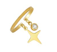Simple Adjustable Opening Rings Star Theme Geometric Star Alloy Texture Suitable for Wedding and Parties Wear Daily Wear