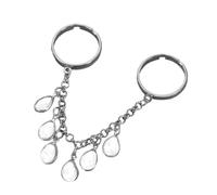 Simple Adjustable Opening Rings Unique Geometric Fringe Rings Alloy Texture Suitable for Wedding and Parties Wear Linked Finger Jewelry