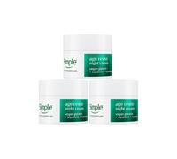 Simple Age Resist+ Night Cream Anti-Ageing Hydrating Face Moisturiser, 50ml - 3 Pack