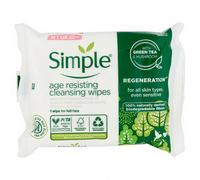 Simple Age Resisting Biodegradable Wipes 20 wipes